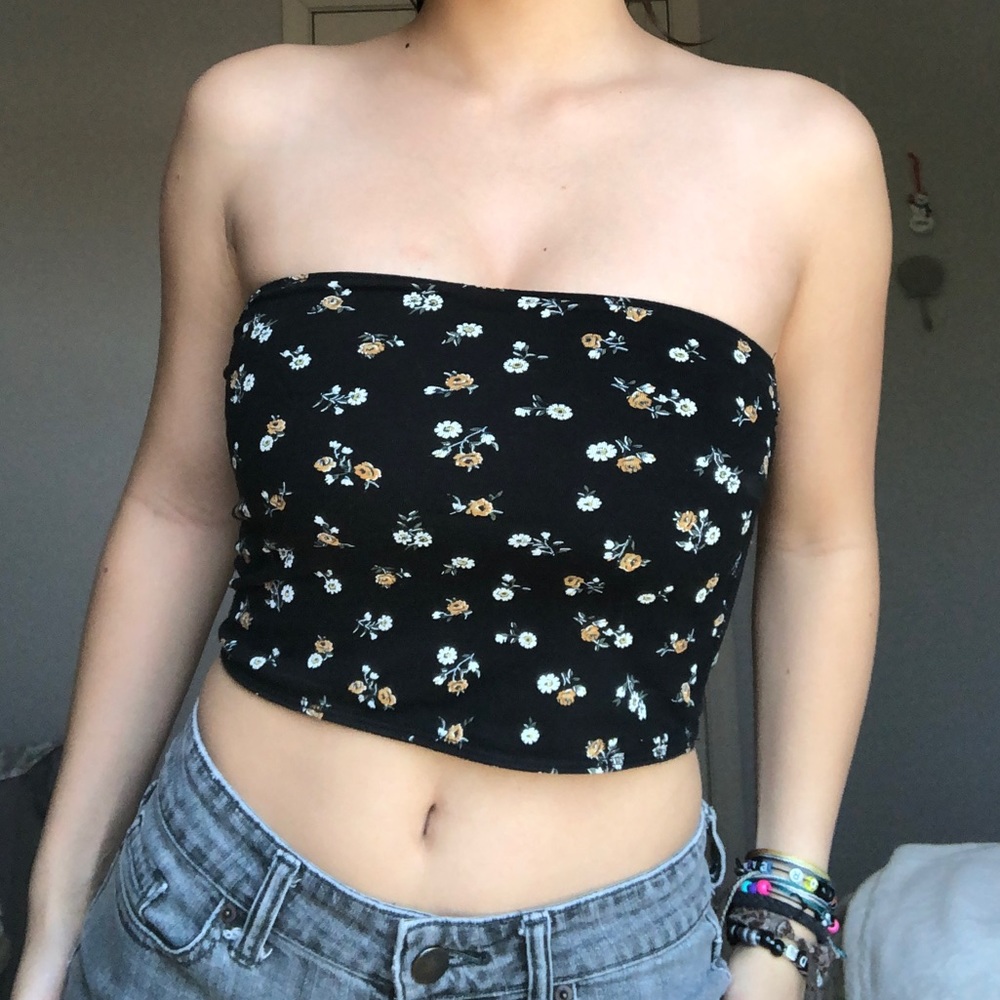 Reversible Floral Tube Top